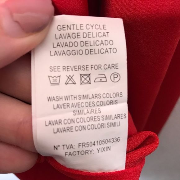 FRNCH Red Blouse - Picture 7 of 8